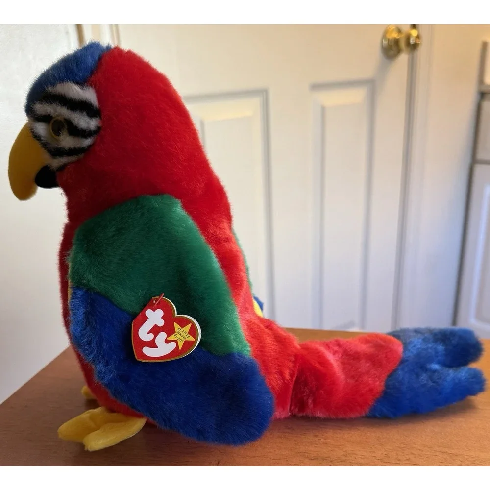 Vintage Ty Beanie Buddies Collection Jabber The parrot‎ 1999